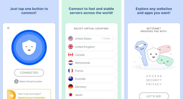 Betternet-Best Free Vpn apps For Android In India-Techmigi.com