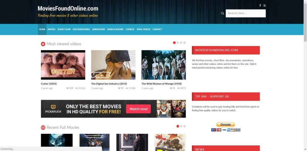 moviesfoundonline - Free Movie Streaming Sites