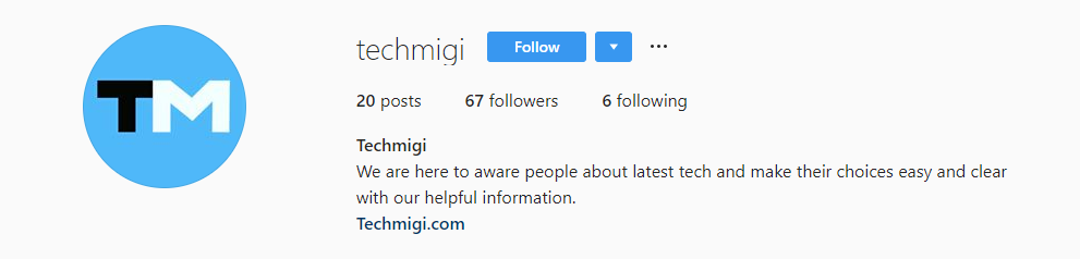 Techmigi Instagram Bio