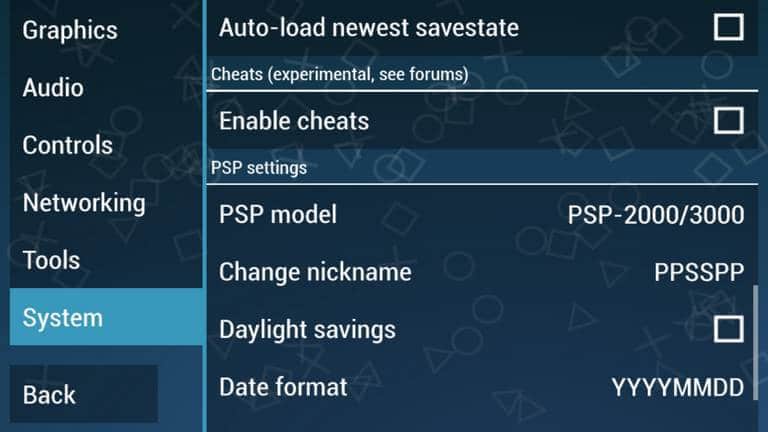 PPSSPP-model-settings